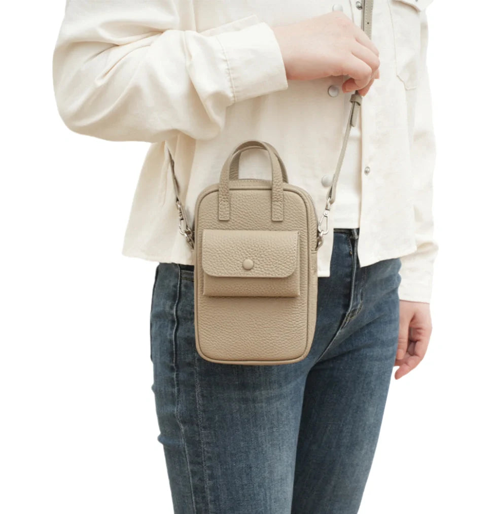 Sac à bandoulière en cuir pour téléphone - “Vaulta”
