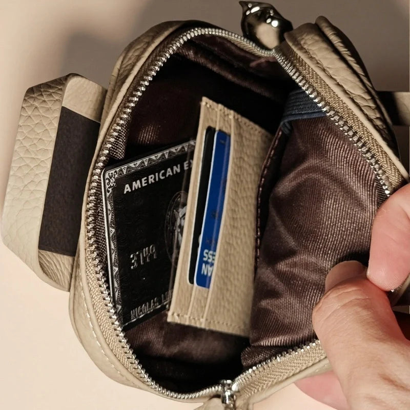 Sac à bandoulière en cuir pour téléphone - “Vaulta”