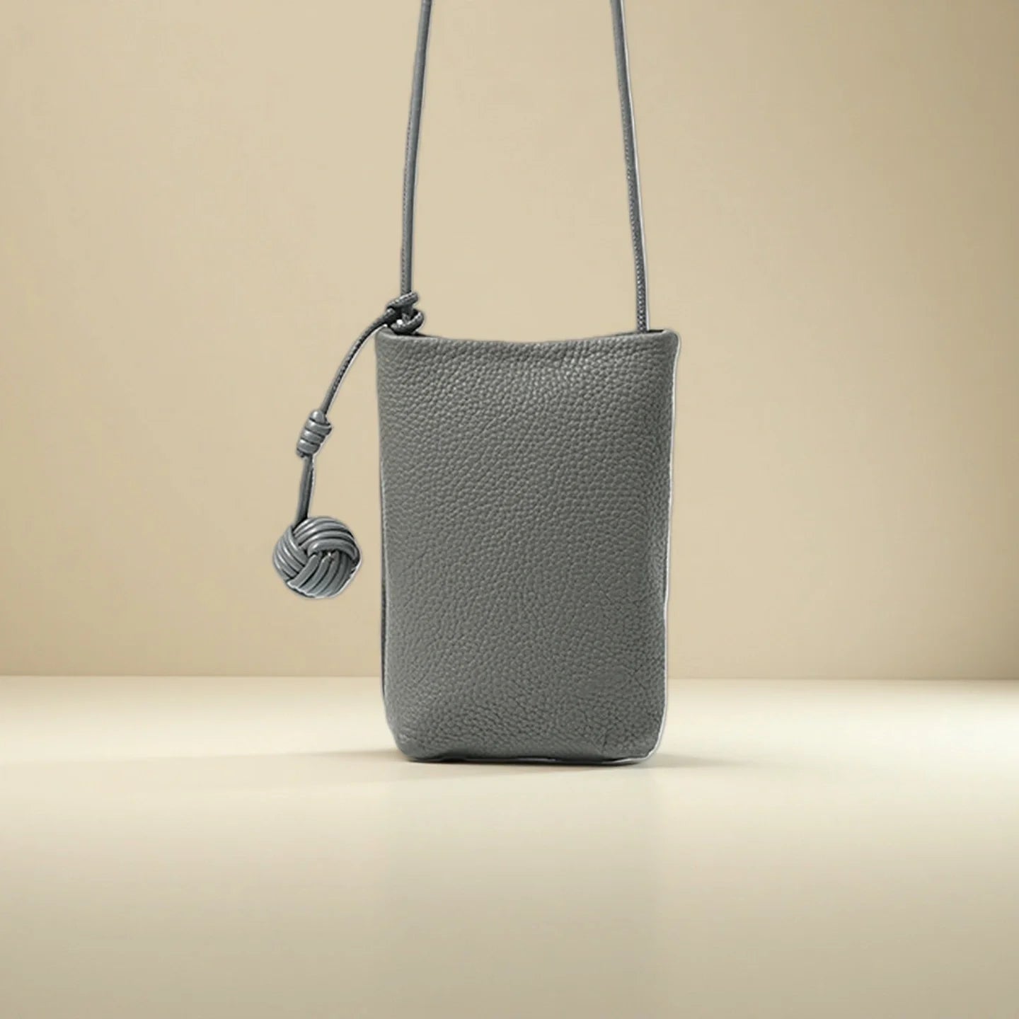 Leather Phone Crossbody-"EternalFlow"