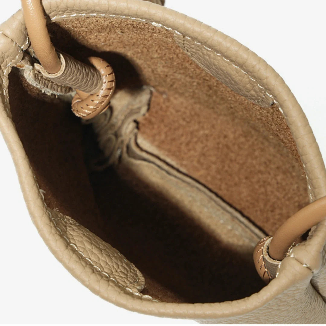 Leather Phone Crossbody-"EternalFlow"