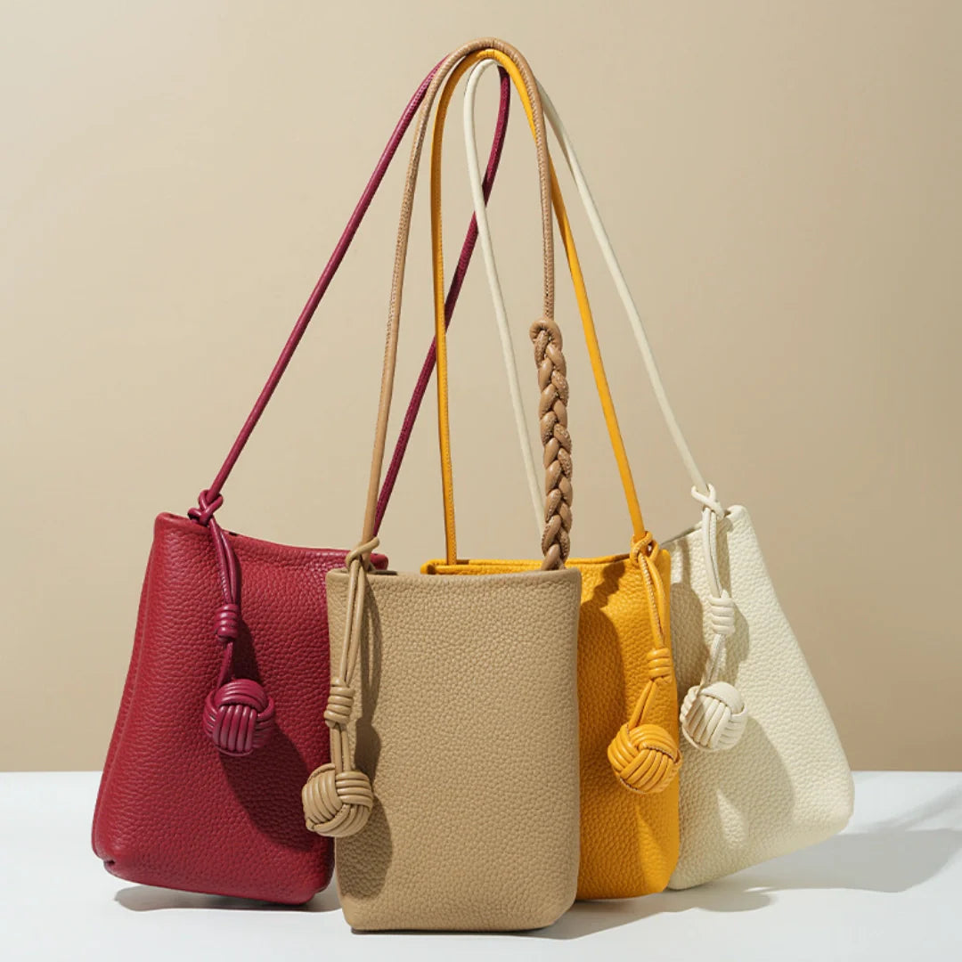 Leather Phone Crossbody-"EternalFlow"