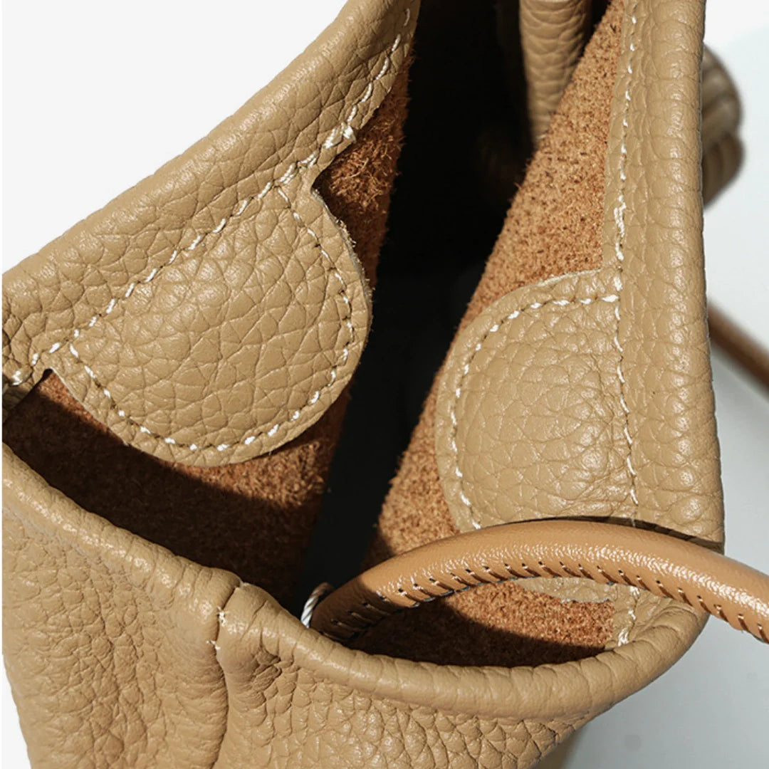 Leather Phone Crossbody-"EternalFlow"