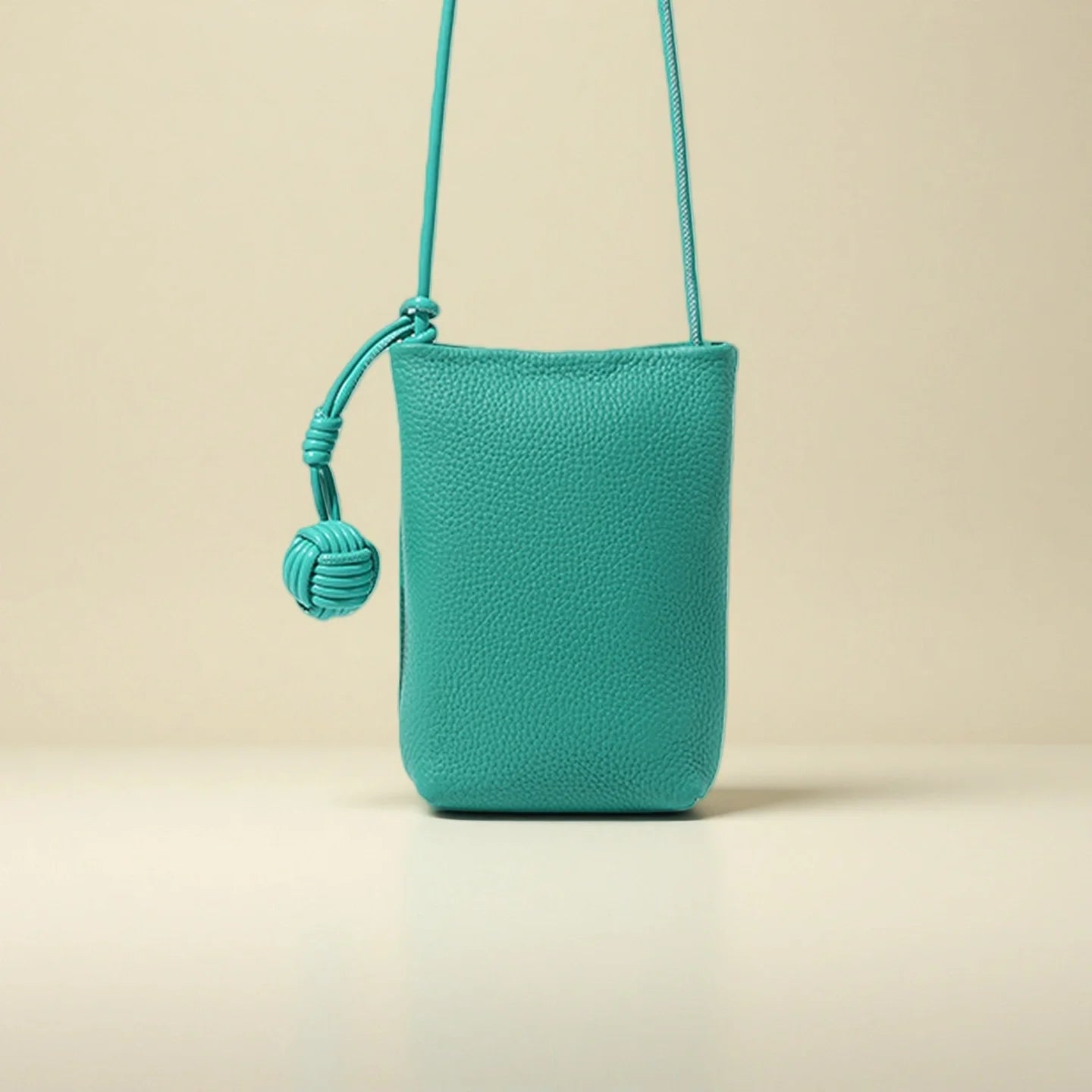 Leather Phone Crossbody-"EternalFlow"
