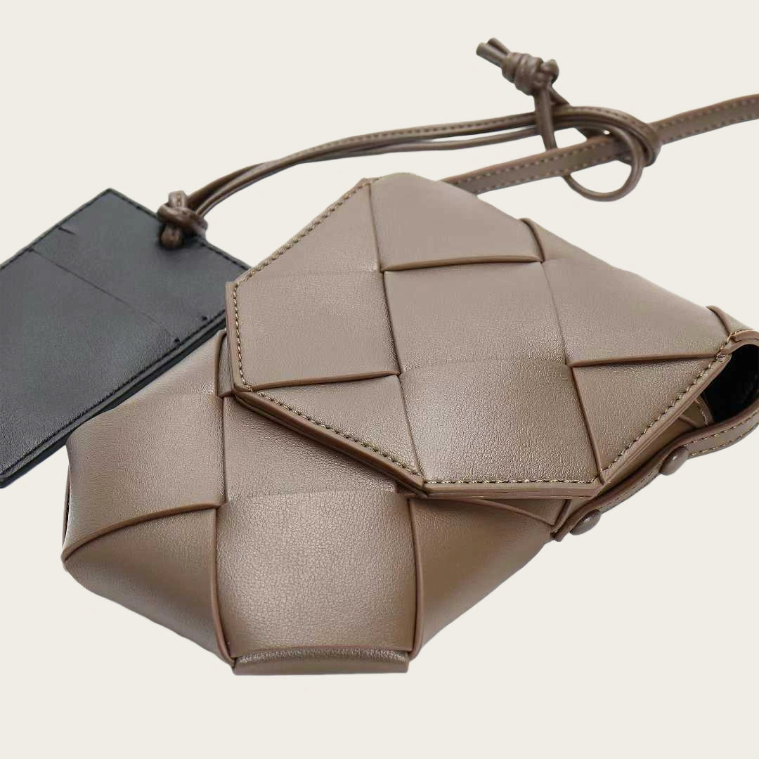 Leather Phone Crossbody-"RiverFlow"