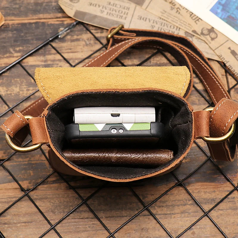 Leather Phone Crossbody-"CompactPro"