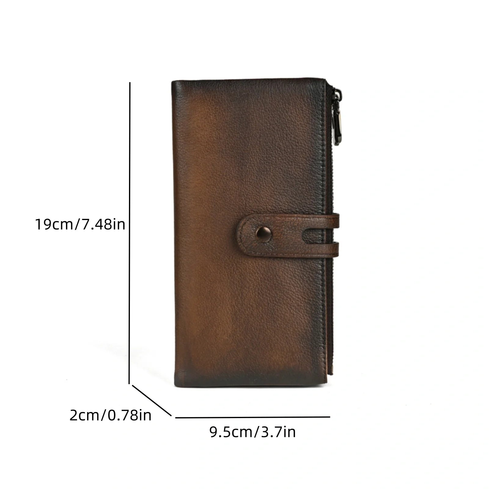 Men's Bifold Long Leather Wallet – "Ledger Fold"