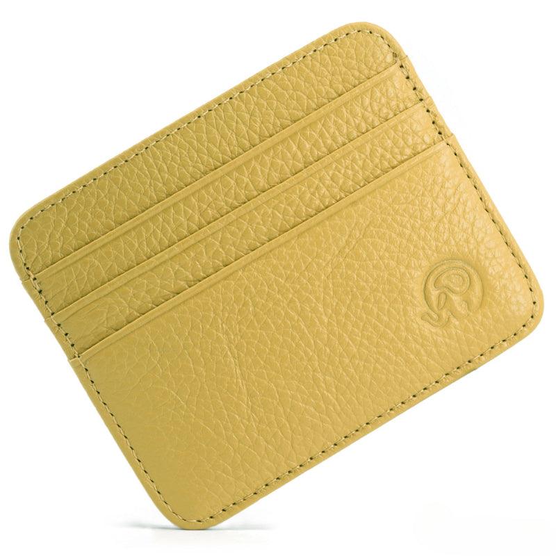 Men’s Card Holder-Multi Color/Golden Color-Textured Leather-Men’s Gift