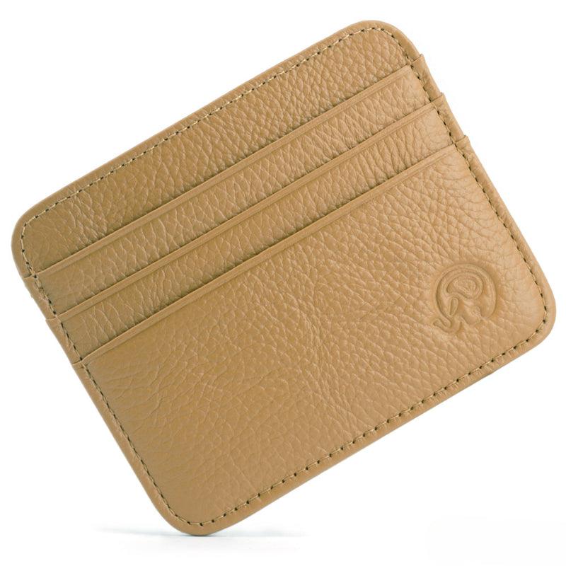 Men’s Card Holder-Multi Color/Golden Color-Textured Leather-Men’s Gift