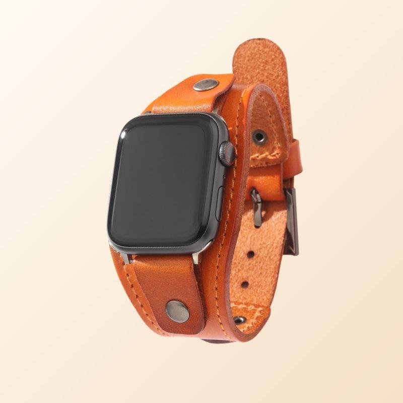 Men’s Classic Leather Bracelet for Apple Watch-Fashionable Gift