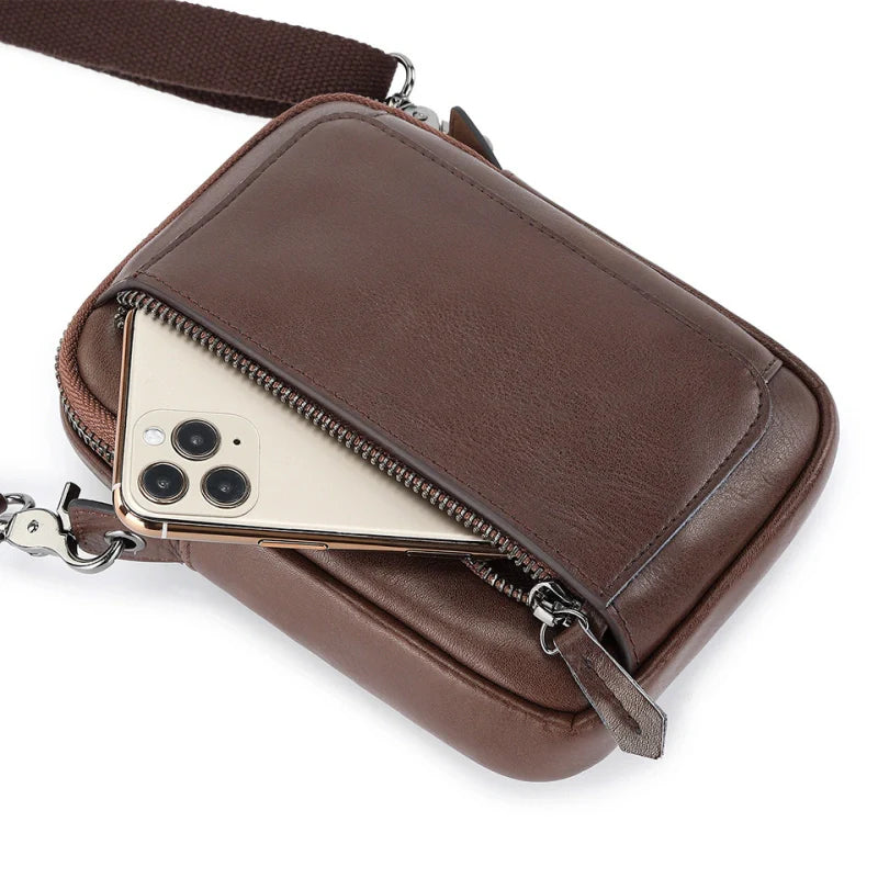 Men'S Crossbody Phone Bag-"WrapGrip"