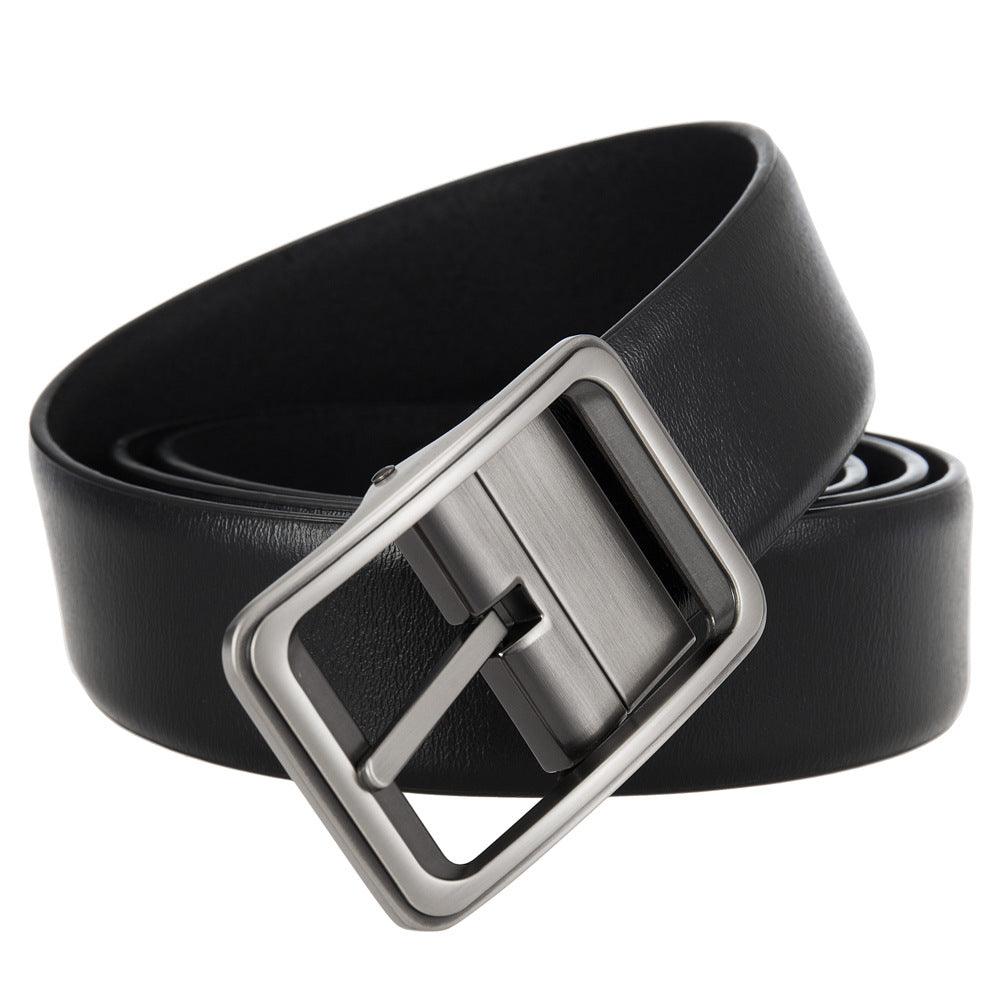 Men’s Leather Belt-Durable & Business Stylish | Golden Buckle Belt