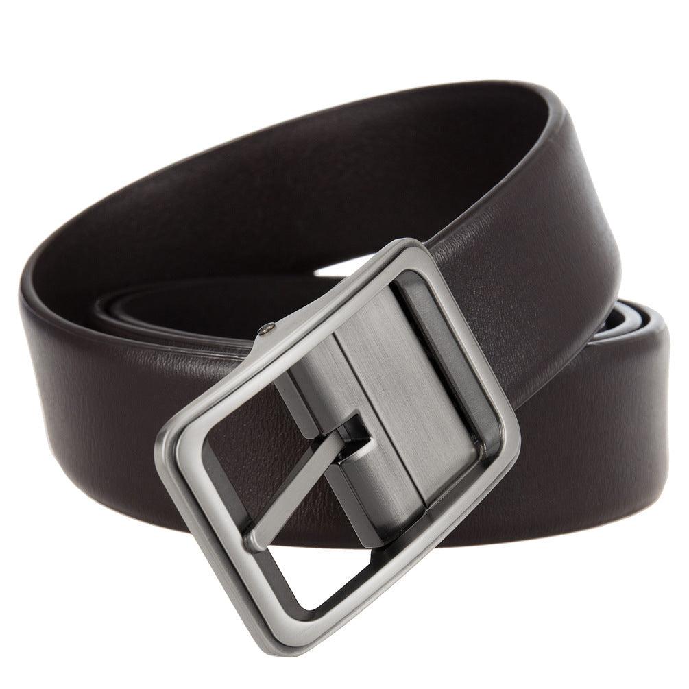 Men’s Leather Belt-Durable & Business Stylish | Golden Buckle Belt