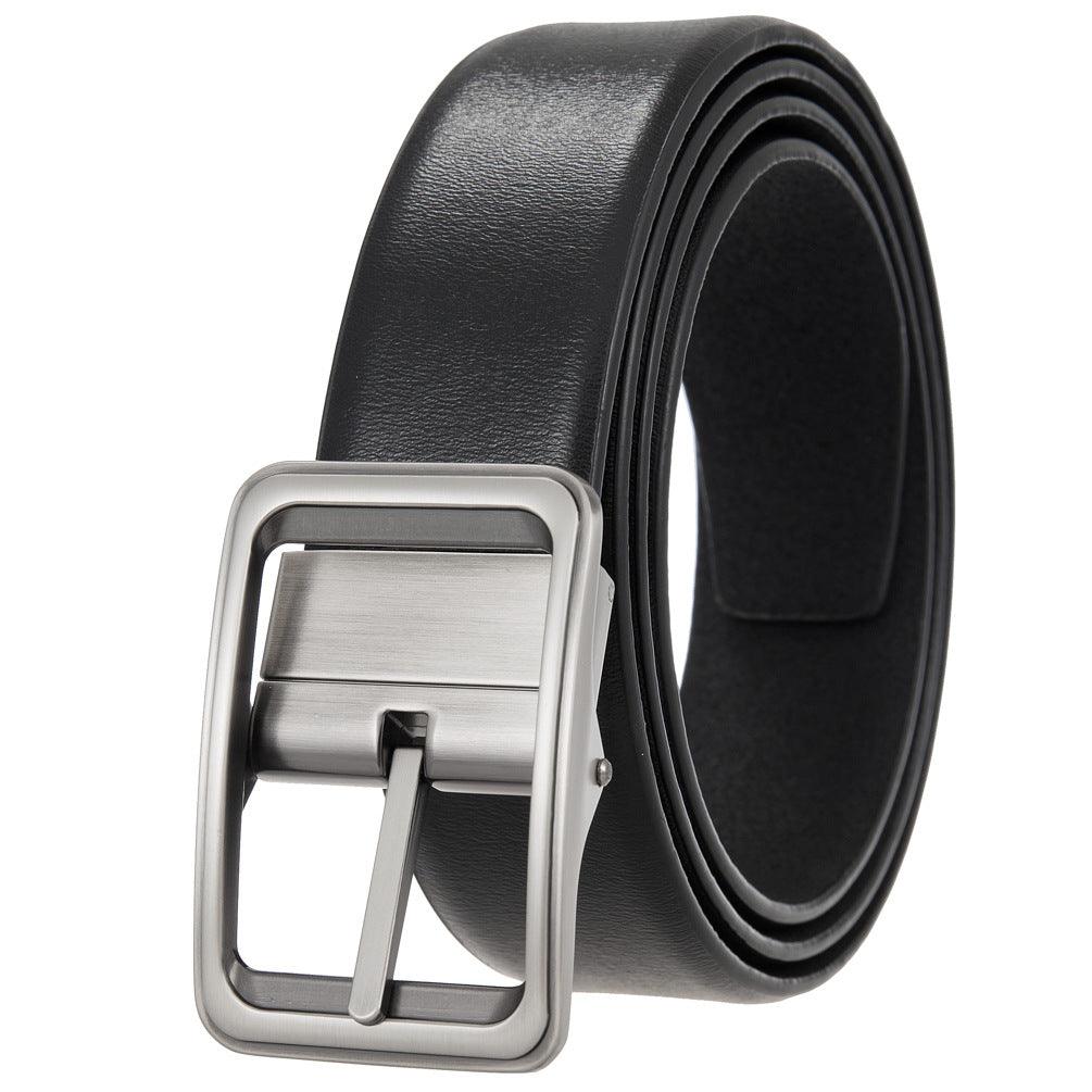 Men’s Leather Belt-Durable & Business Stylish | Golden Buckle Belt