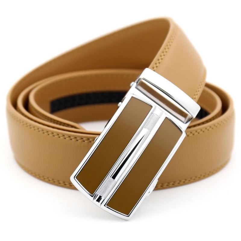 Men’s Leather Belt-for Professional and Formal-White Belt