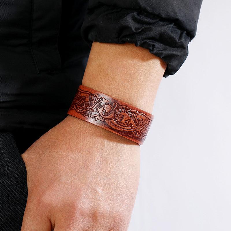 Men’s Leather Bracelet-Vintage-Timeless Artifact-Men’s Gift