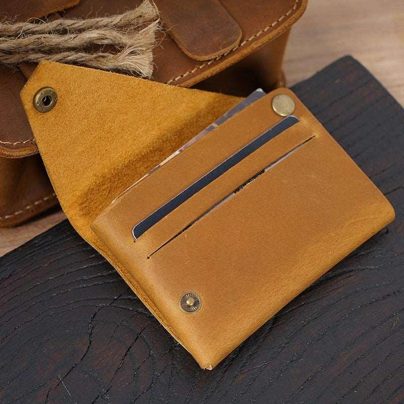 Men’s Leather Wallet-Asymmetrical Original Design-Gift for Men