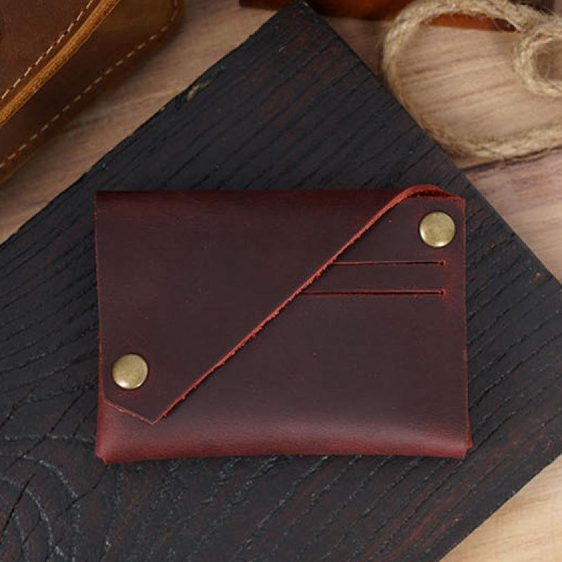 Men’s Leather Wallet-Asymmetrical Original Design-Gift for Men