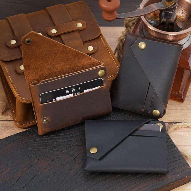 Men’s Leather Wallet-Asymmetrical Original Design-Gift for Men