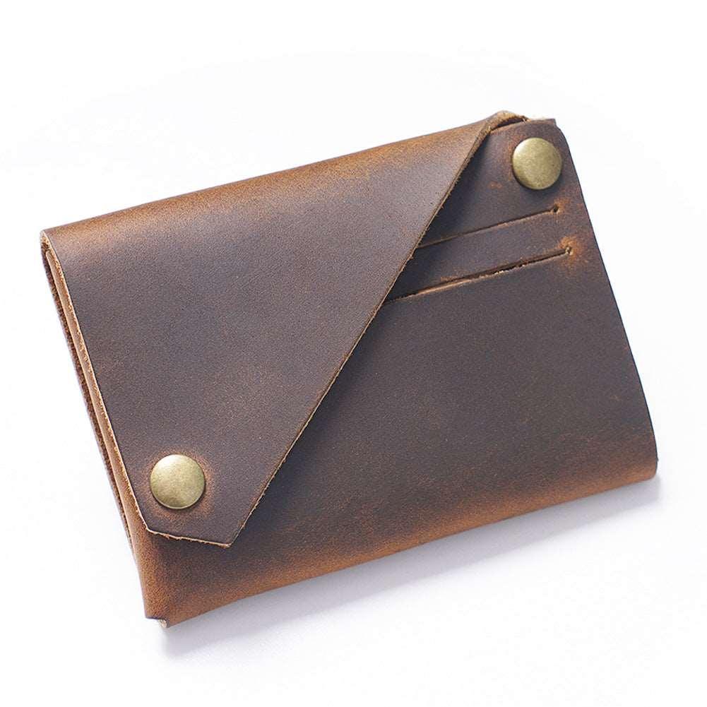 Men’s Leather Wallet-Asymmetrical Original Design-Gift for Men