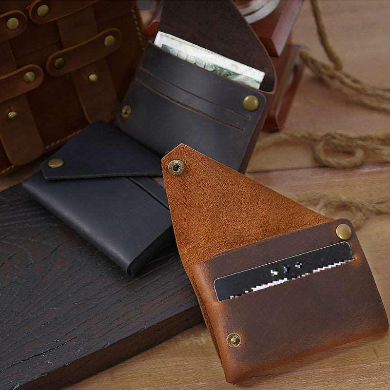 Men’s Leather Wallet-Asymmetrical Original Design-Gift for Men