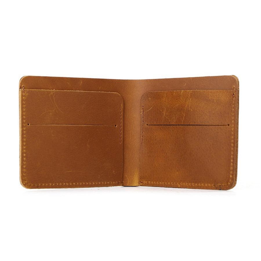 Men’s Leather Wallet-Vintage & Slim Design-Crazy Horse-Gift Idea