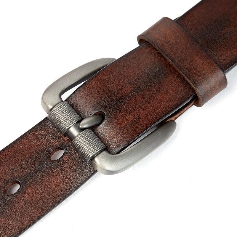 Men’s Luxury Leather Belt-Unique Vintage & Artisanal Style-Men’s Gift