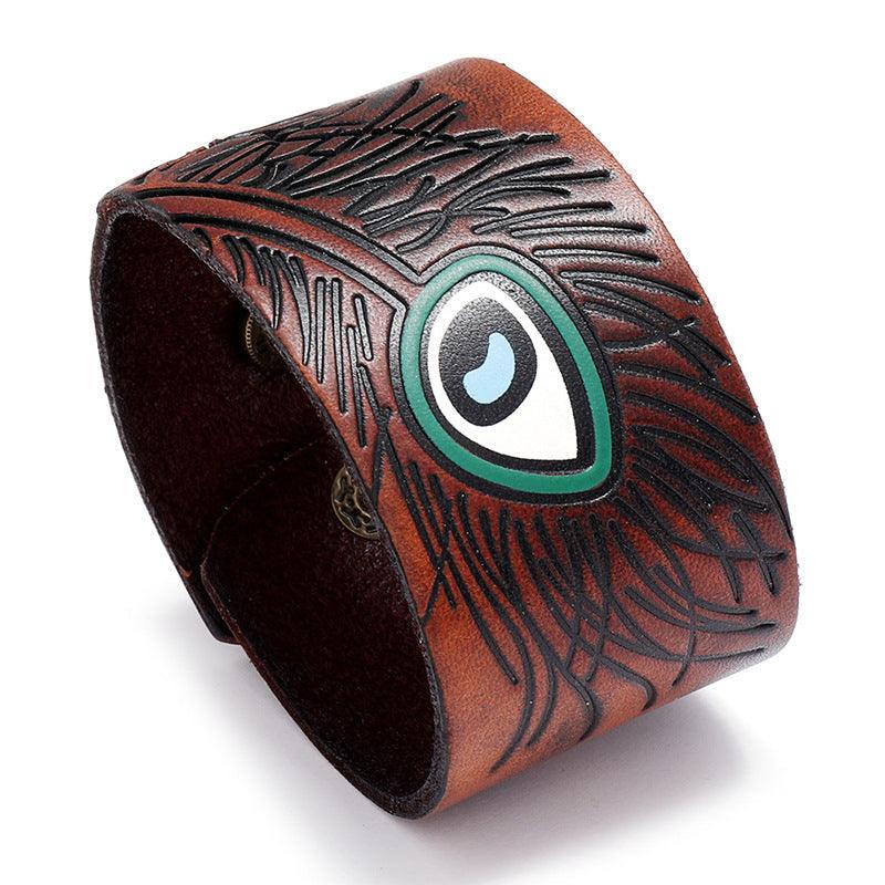 Men’s Original Bracelet-Artistic Peacock-Natural Power-Men’s Gift