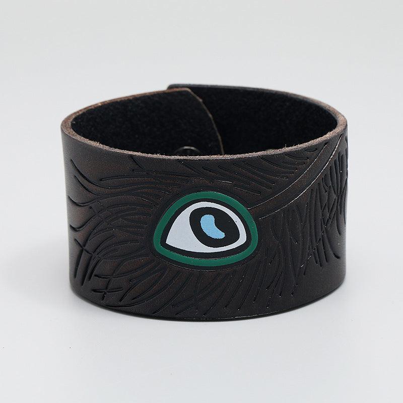 Men’s Original Bracelet-Artistic Peacock-Natural Power-Men’s Gift