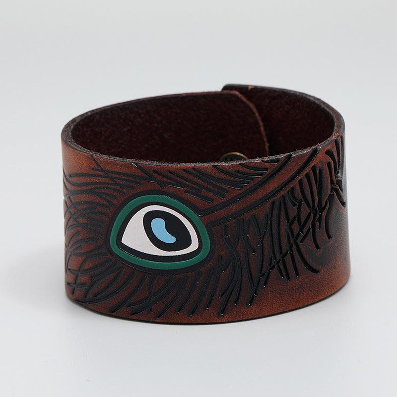 Men’s Original Bracelet-Artistic Peacock-Natural Power-Men’s Gift