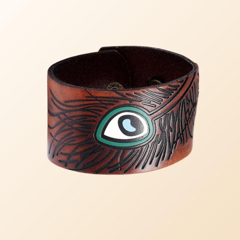 Men’s Original Bracelet-Artistic Peacock-Natural Power-Men’s Gift