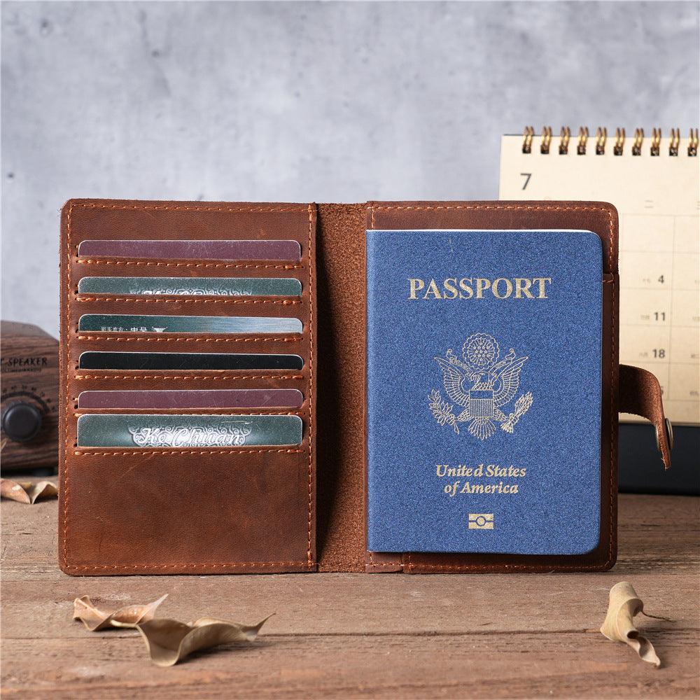 Men’s Travel Wallet-Passport Slot Coffee Brown-Essential Gift