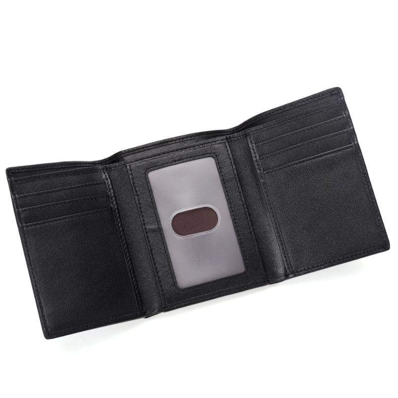 Men’s Trifold Leather Wallet - Crazy Horse Leather - Multicolor - Gift