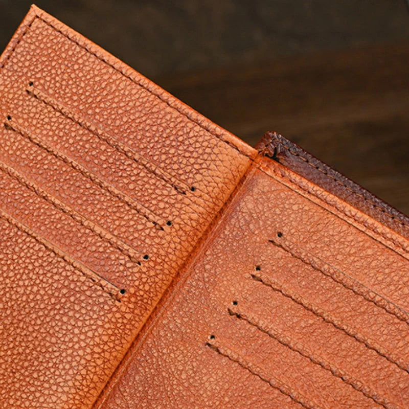 Men’s Trifold Leather Wallet - "Keeperfold"