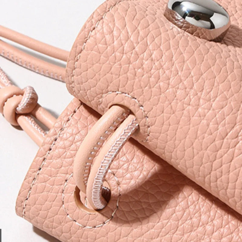 Phone Crossbody Bag Leather-"Chromaluxe"