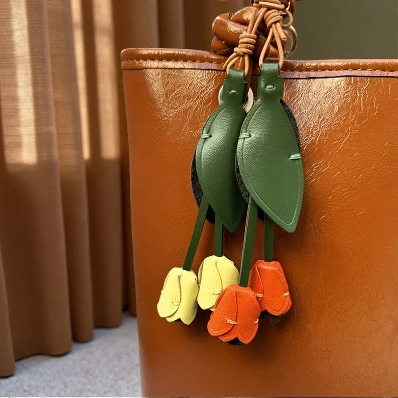 Tulip Bag Charm – "BloomLoop"
