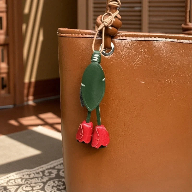 Tulip Bag Charm – "BloomLoop"