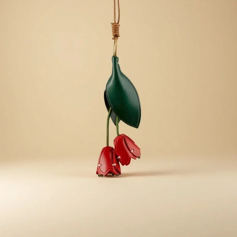 Tulip Bag Charm – "BloomLoop"