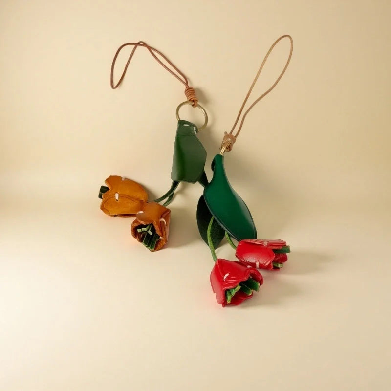 Tulip Bag Charm – "BloomLoop"