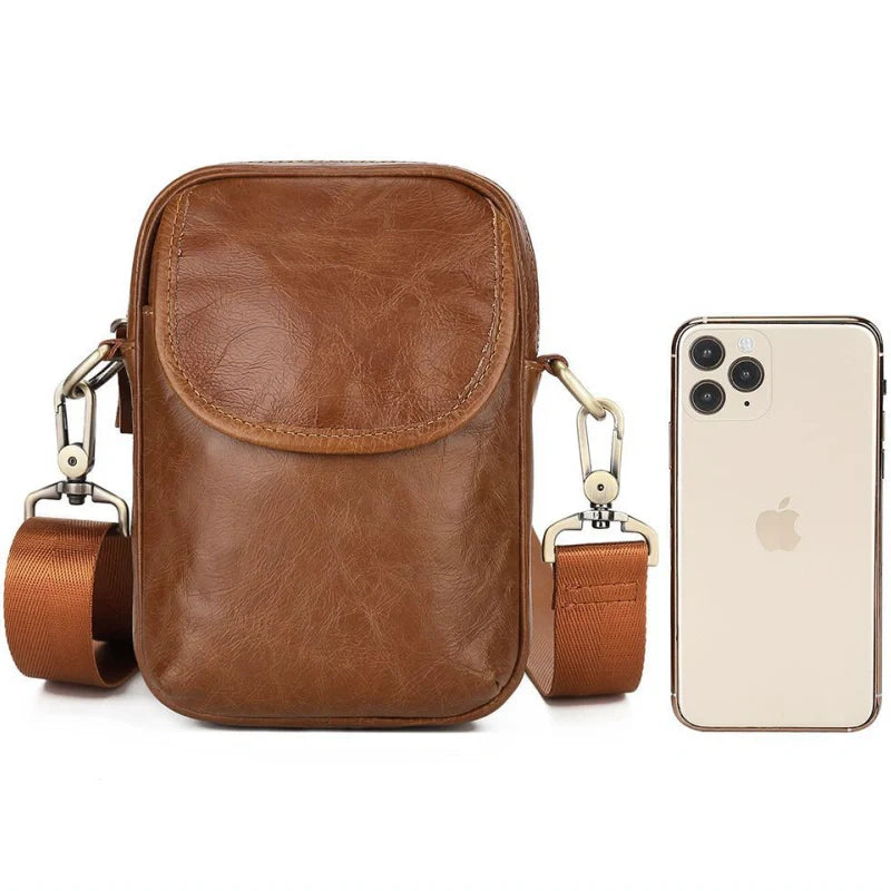 Men'S Crossbody Phone Bag-"SyncBridge"