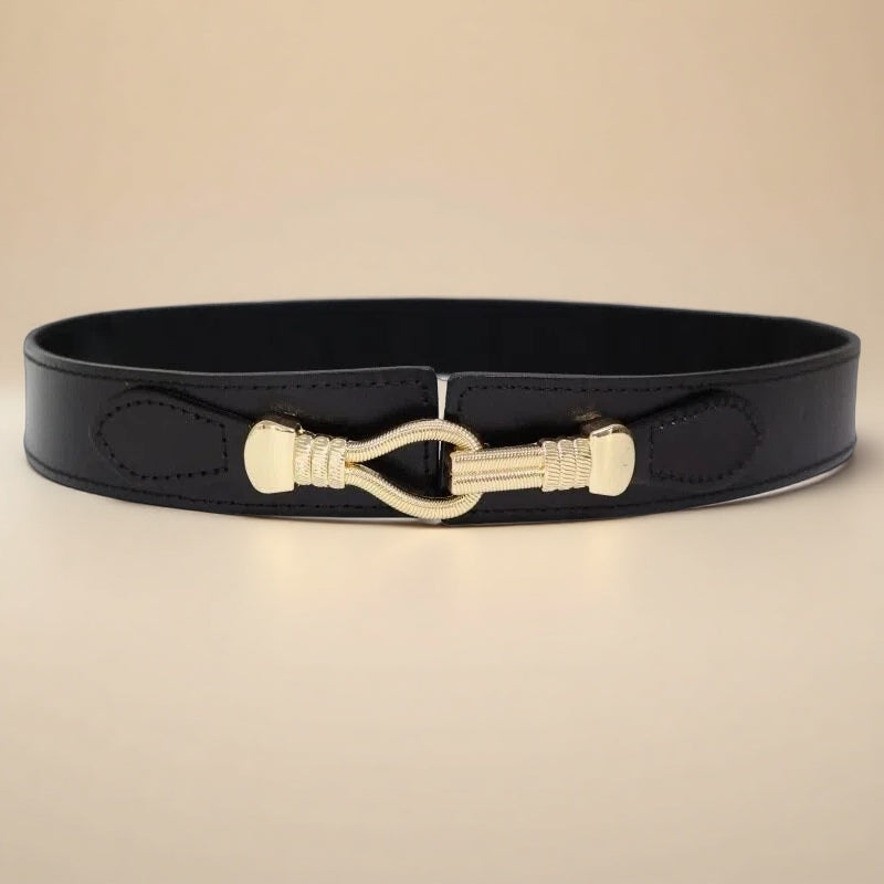 Breiter Ledergürtel für die Taille - EleganceCurve