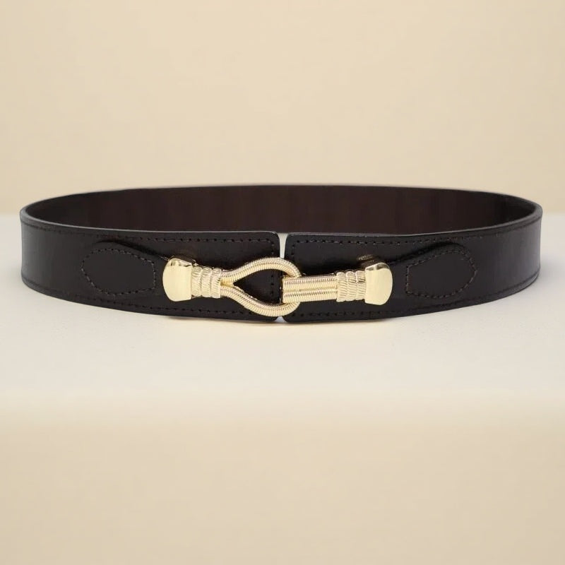 Breiter Ledergürtel für die Taille - EleganceCurve