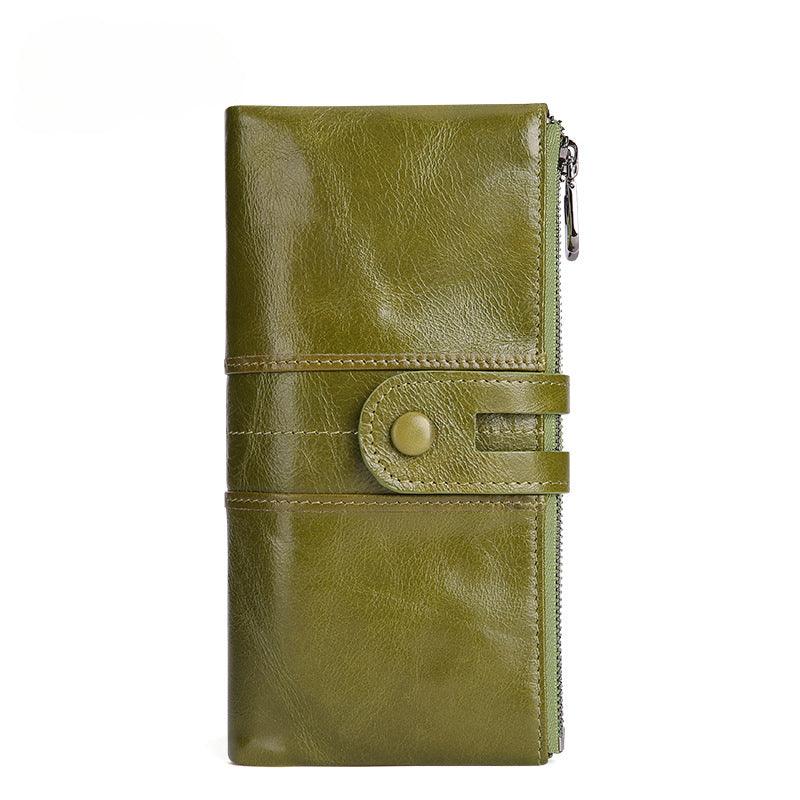 Women’s Large Leather Wallet-Spacious-Luxury-SIM Slot-Women’s Gift