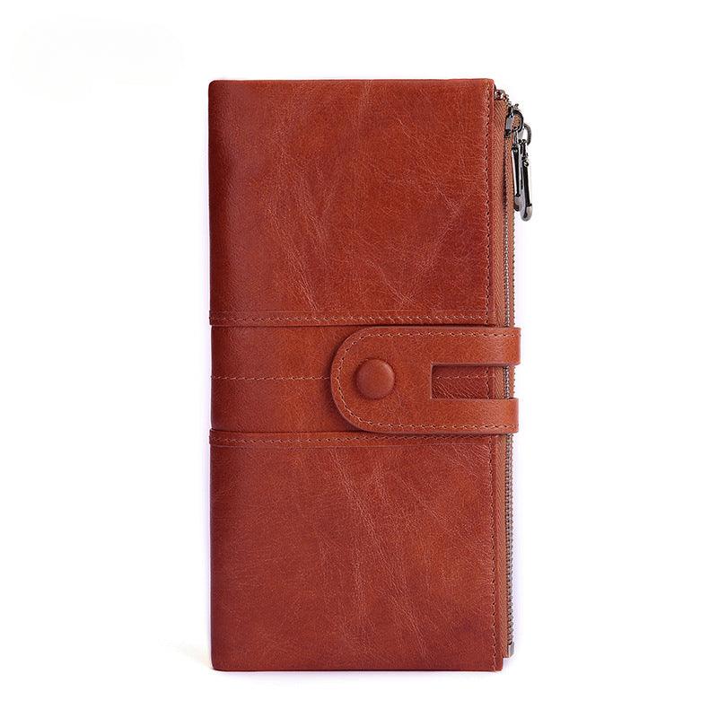 Women’s Large Leather Wallet-Spacious-Luxury-SIM Slot-Women’s Gift