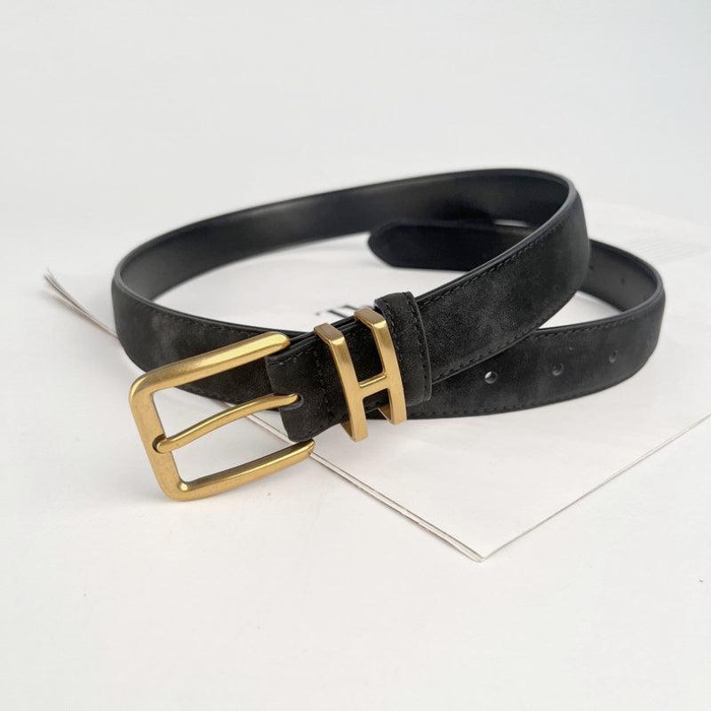 Women’s Leather Belt-Suede Leather Strap-Belt for Dresses-Women’s Gift