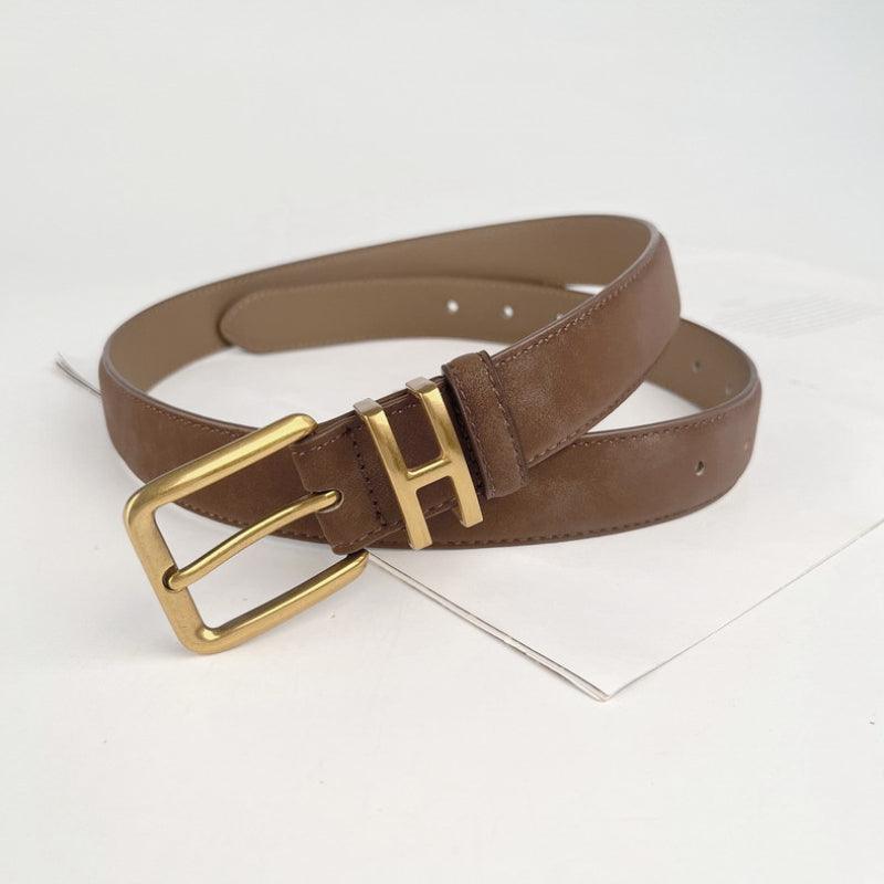 Women’s Leather Belt-Suede Leather Strap-Belt for Dresses-Women’s Gift