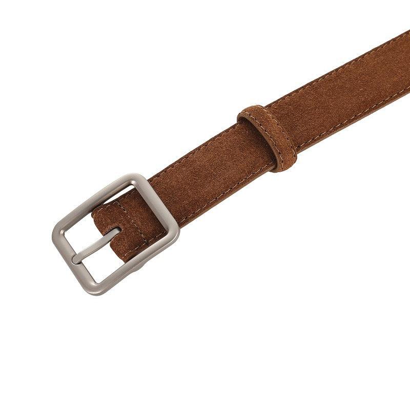 Women’s Leather Belt-Suede Strap-Minimalist Design-Girl’s Gift Idea