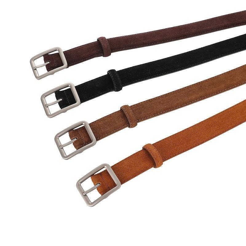 Women’s Leather Belt-Suede Strap-Minimalist Design-Girl’s Gift Idea