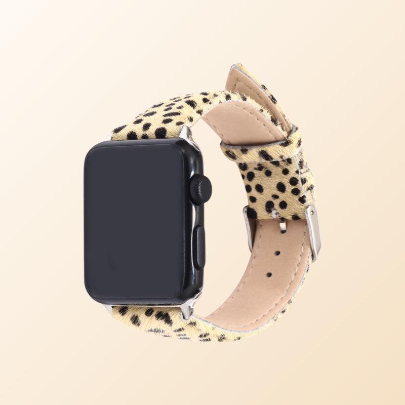 Women’s Leather Bracelet for Apple Watch-Leopard Print-Women’s Gift