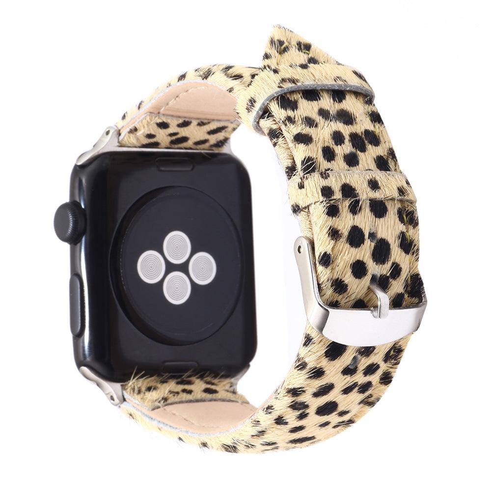 Women’s Leather Bracelet for Apple Watch-Leopard Print-Women’s Gift