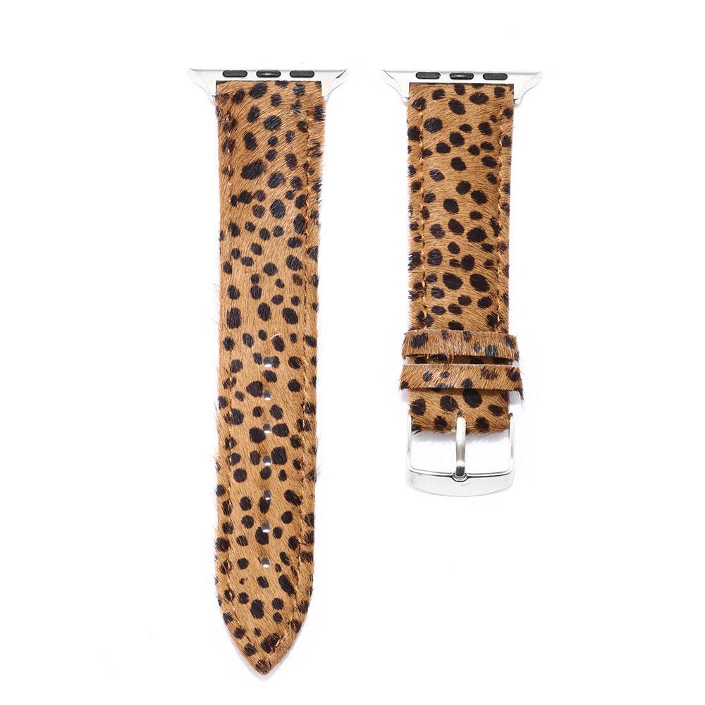 Women’s Leather Bracelet for Apple Watch-Leopard Print-Women’s Gift